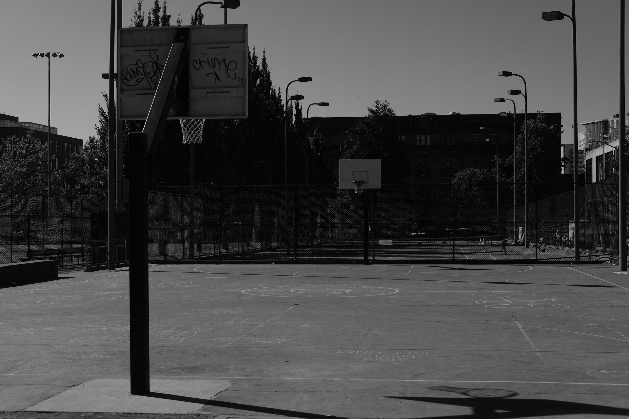 Basketball courts at Cal Anderson Park