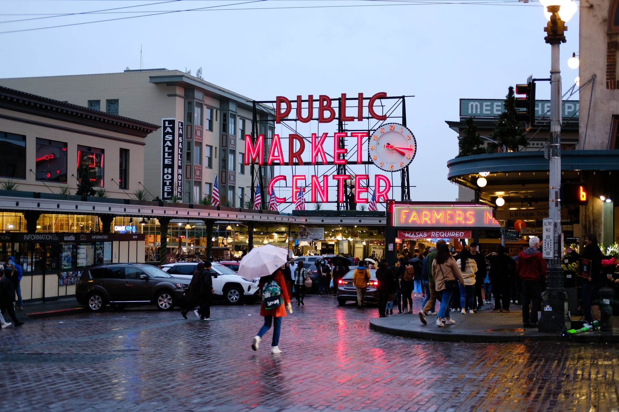 Rainy Day Pike Place Market Seattle