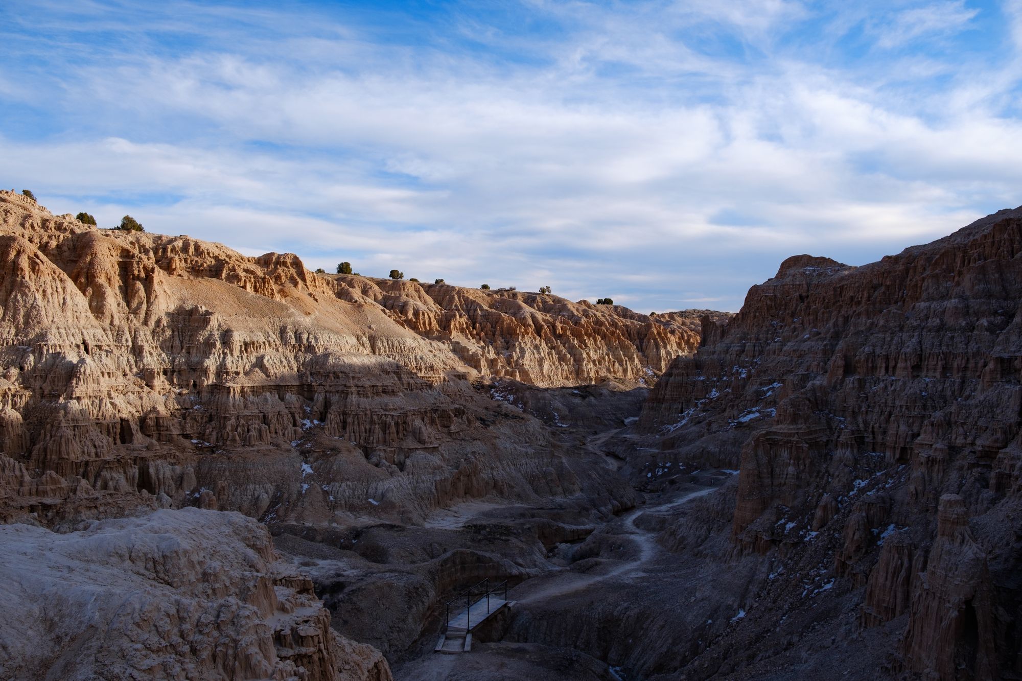 Red rock badlands canyon, Miller Point, Nevada.